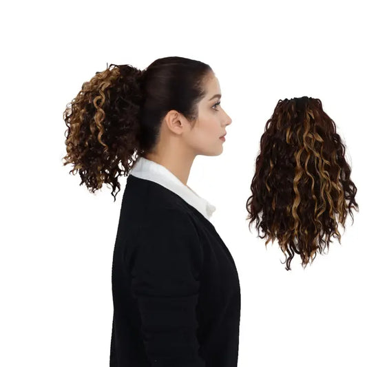 10" Curly Drawstring Ponytail Extension For Women